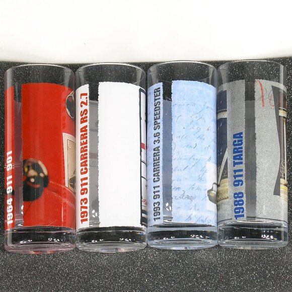 Porsche Design Driver's Selection Tumblers, 4, Glass, NIB Rare Vintage - Picture 4 of 7